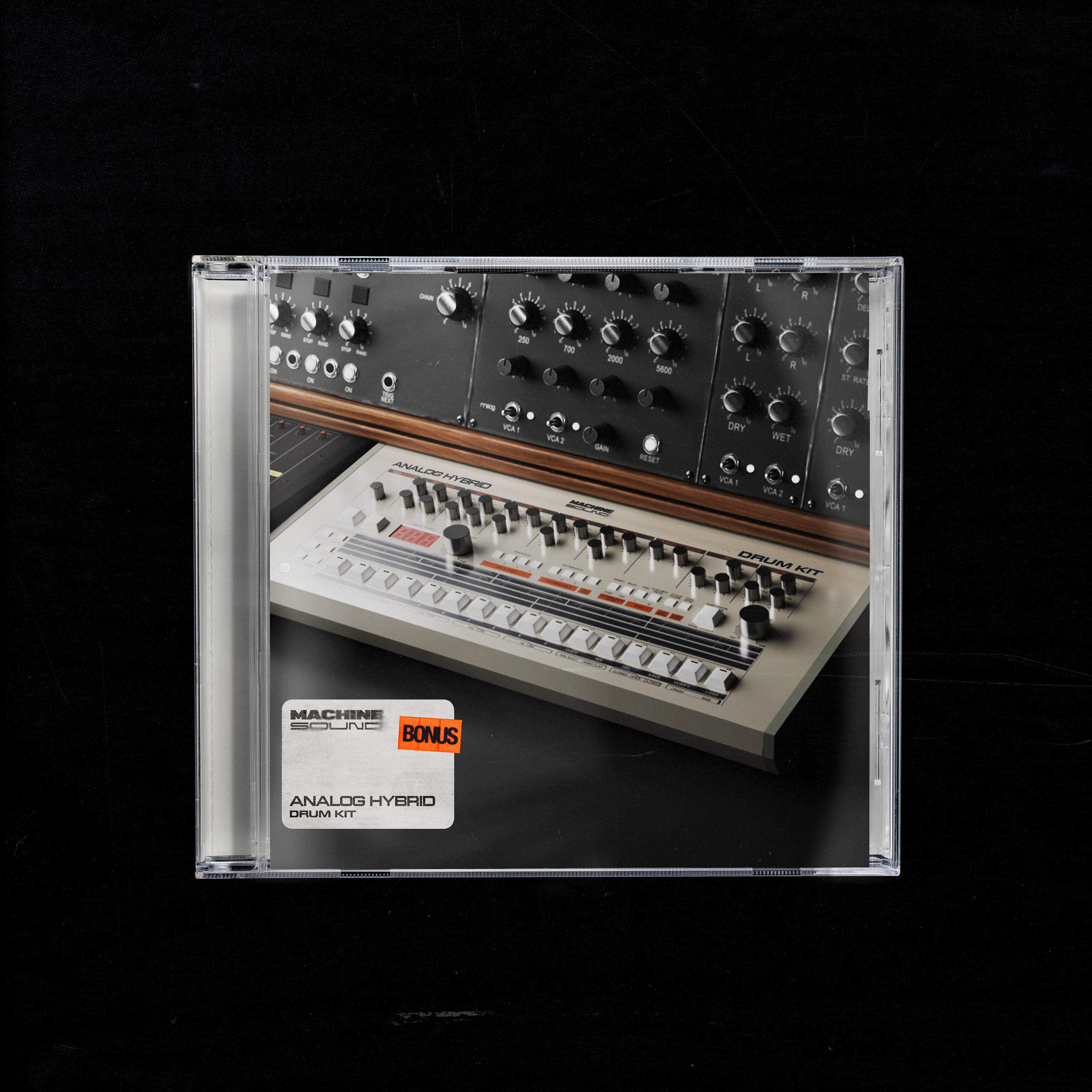 MachineSound Analog Drum Kit - recorded drum machine one-shots and loops for Detroit Techno production