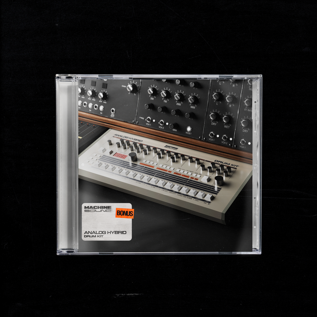 MachineSound analog drum kit — drum machine one-shots and loops for hard techno and electro production